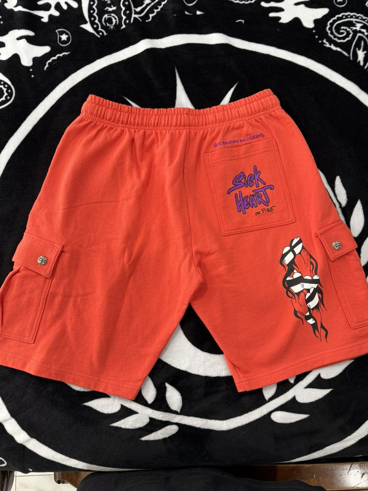 Chrome Hearts CHROME HEARTS MATTY BOY SPARK THE HEART SHORTS XL Size US 38 / EU 54 - 4 Thumbnail