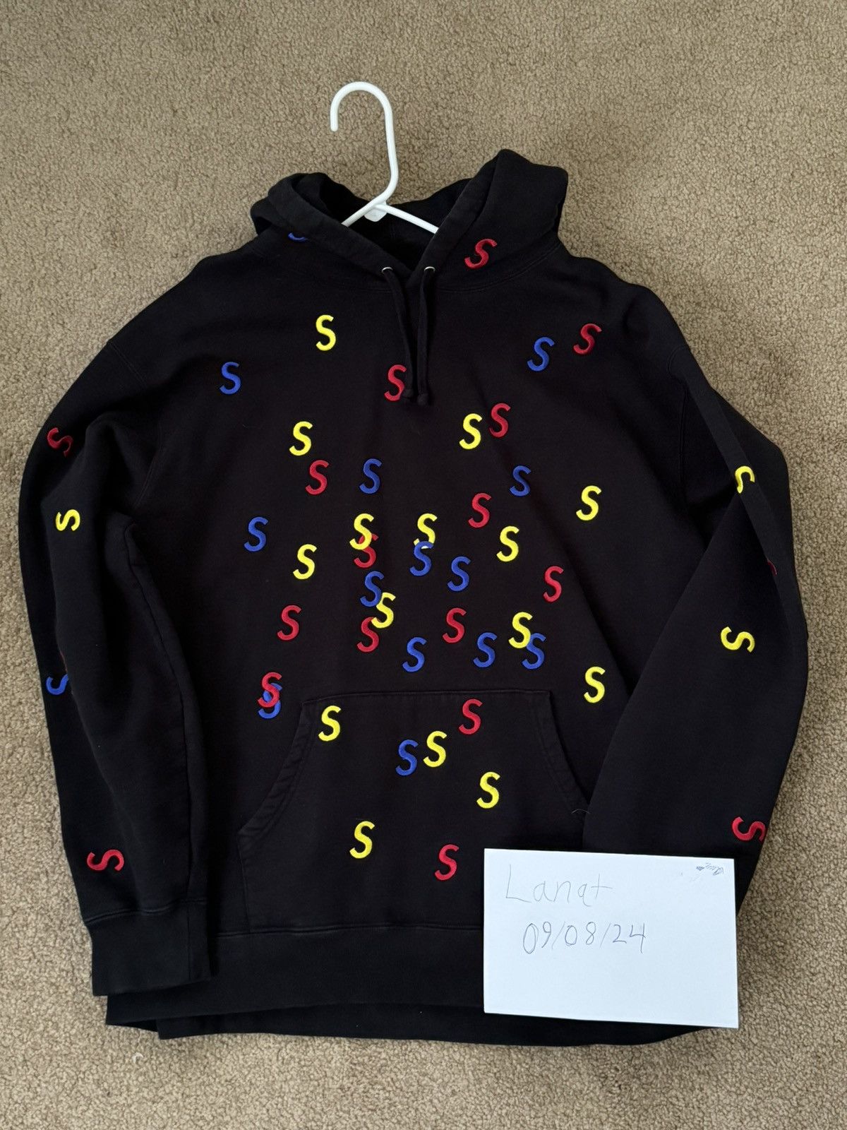 Supreme SUPREME EMBROIDERED S HOODED SWEATSHIRT BLACK Size US XL / EU 56 / 4 - 1 Thumbnail