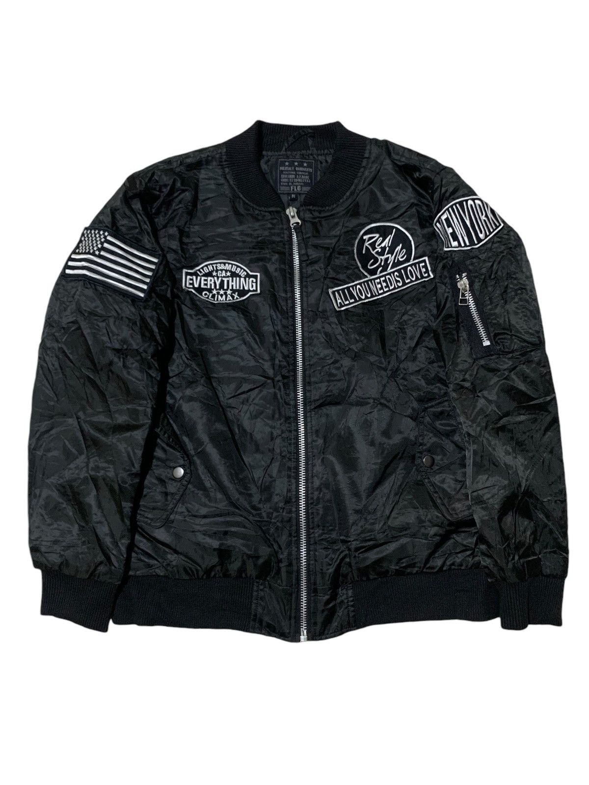 Vintage Vintage poem patches Military bomber jacket Size US M / EU 48-50 / 2 - 8 Thumbnail
