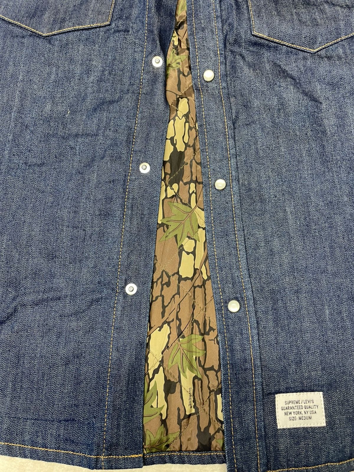 Levi's × Supreme Supreme FW13 western denim button up quilted Size US M / EU 48-50 / 2 - 3 Thumbnail