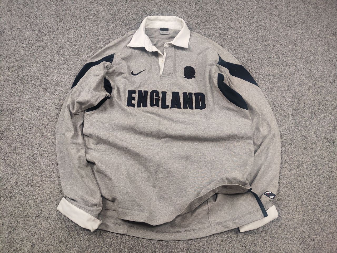 Nike Vintage Nike England Rugby Gray Long sleeve jersey Size US XL / EU 56 / 4 - 2 Thumbnail