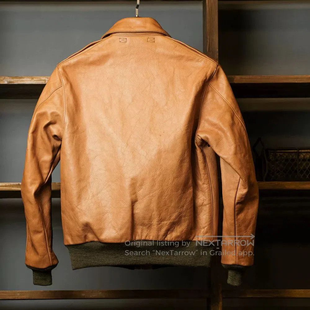 The Real McCoy's real mccoy a2 leather jacket in sunset yellow. Size US M / EU 48-50 / 2 - 5 Thumbnail