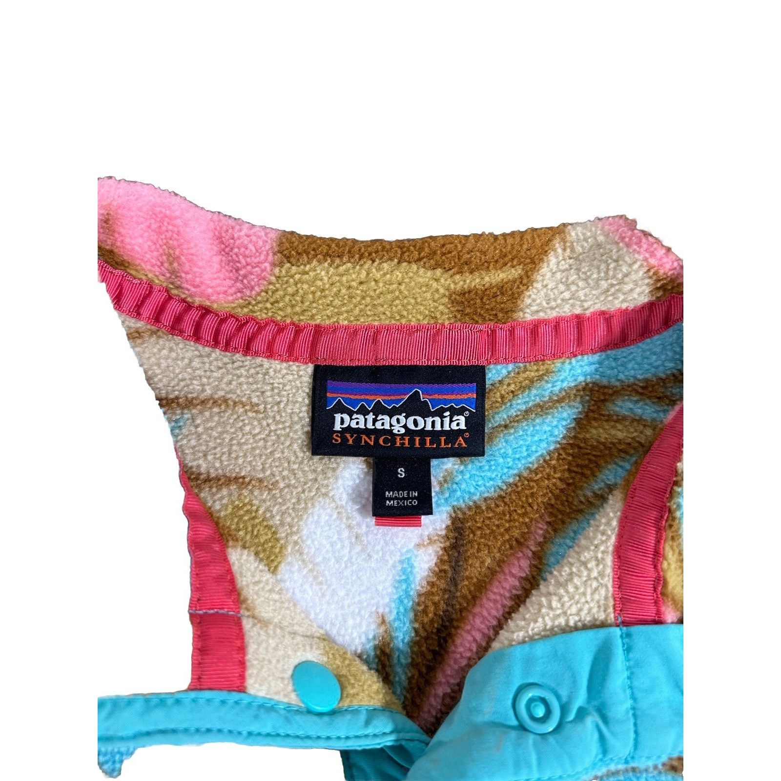 Patagonia Patagonia Synchilla Pullover Womens Small Brown Aqua Feather Size S / US 4 / IT 40 - 3 Thumbnail