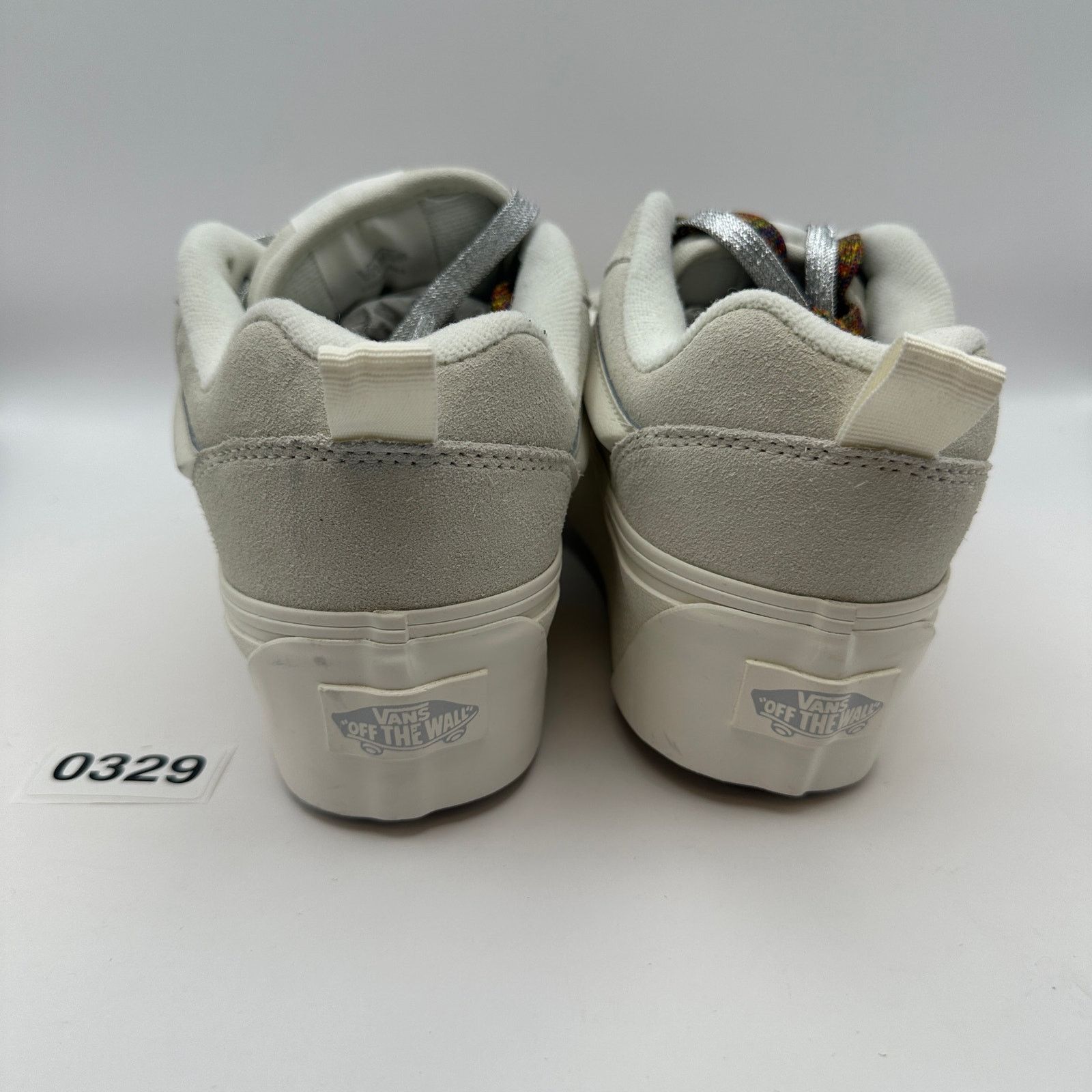 Vans Vans Women's 5 Platform Suede Leather Gray/White Size US 5 / IT 35 - 4 Thumbnail