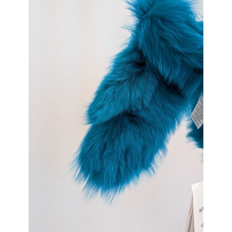Bottega Veneta o1rshd1 Size: 8.5 / Toscana Shearling Gloves in Blue Size ONE SIZE - 11 Thumbnail