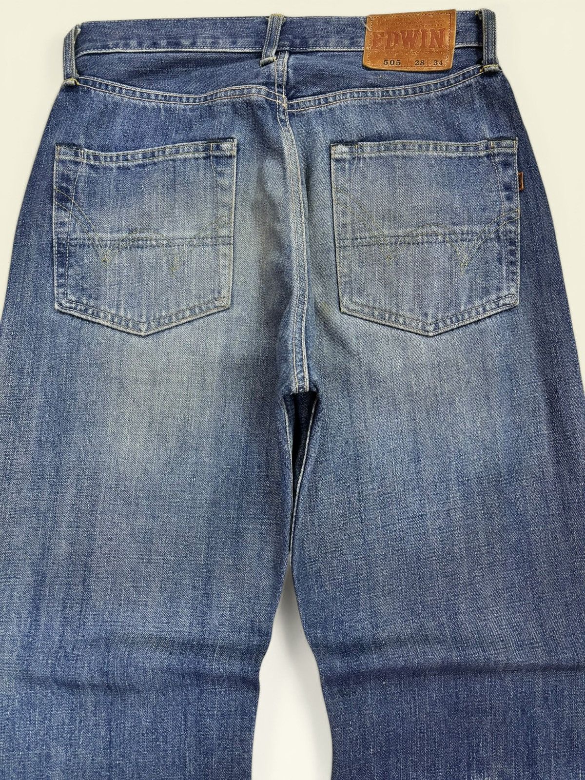 Edwin 90s Edwin 505 Selvedge Orange Tag Loose Fit Jeans Size US 29 - 7 Thumbnail