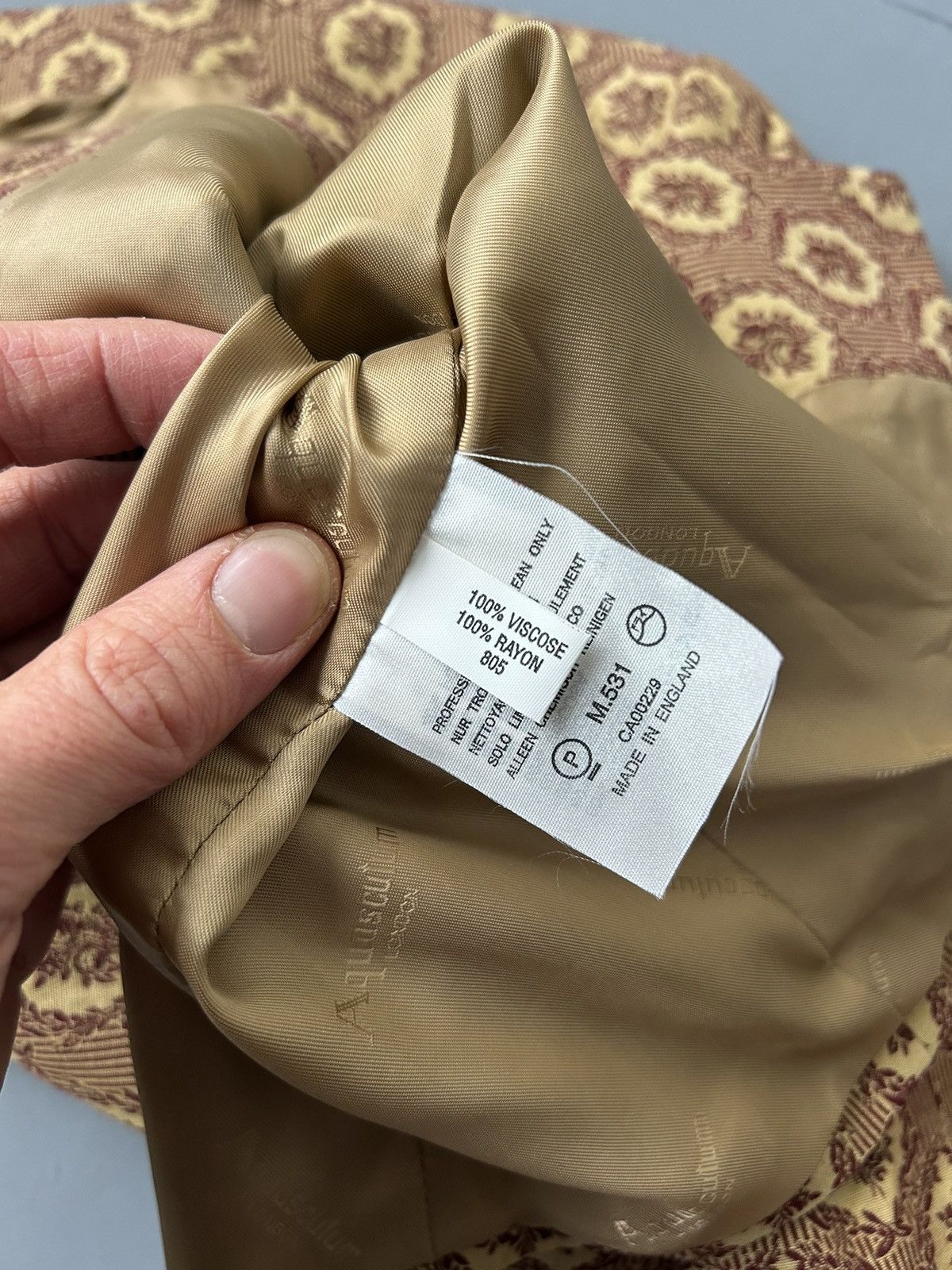 Aquascutum × Vintage Aquascutum vintage viscose blazer/jacket Size M / US 6-8 / IT 42-44 - 6 Thumbnail
