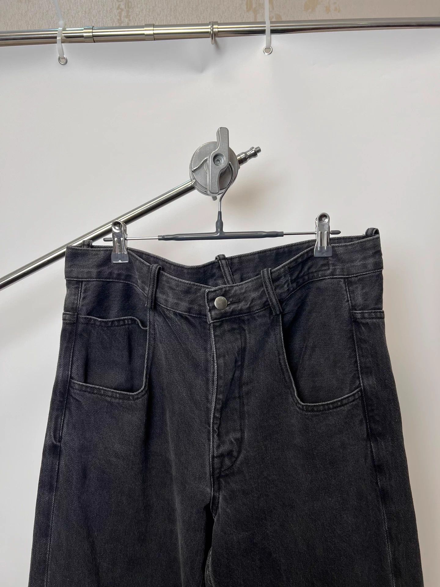 Ann Demeulemeester Ann Demeulemeester Washed Straight Leg Black Denim Size US 26 / EU 42 - 3 Thumbnail