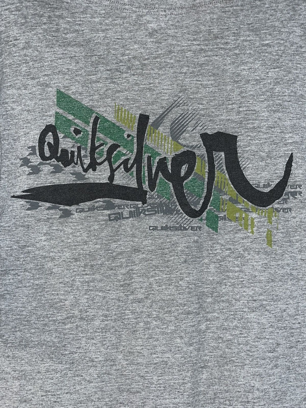 Quiksilver Crazy Vintage Y2K Faded Baggy Skater ERD Quiksilver Surf Tee Size US L / EU 52-54 / 3 - 2 Thumbnail