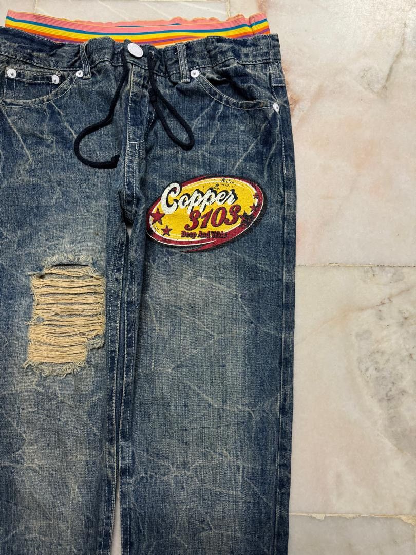 Undercover 💥Double Waist💥Vintage 90’s Japanese Whisker Distressed Rare Size 31" - 5 Thumbnail