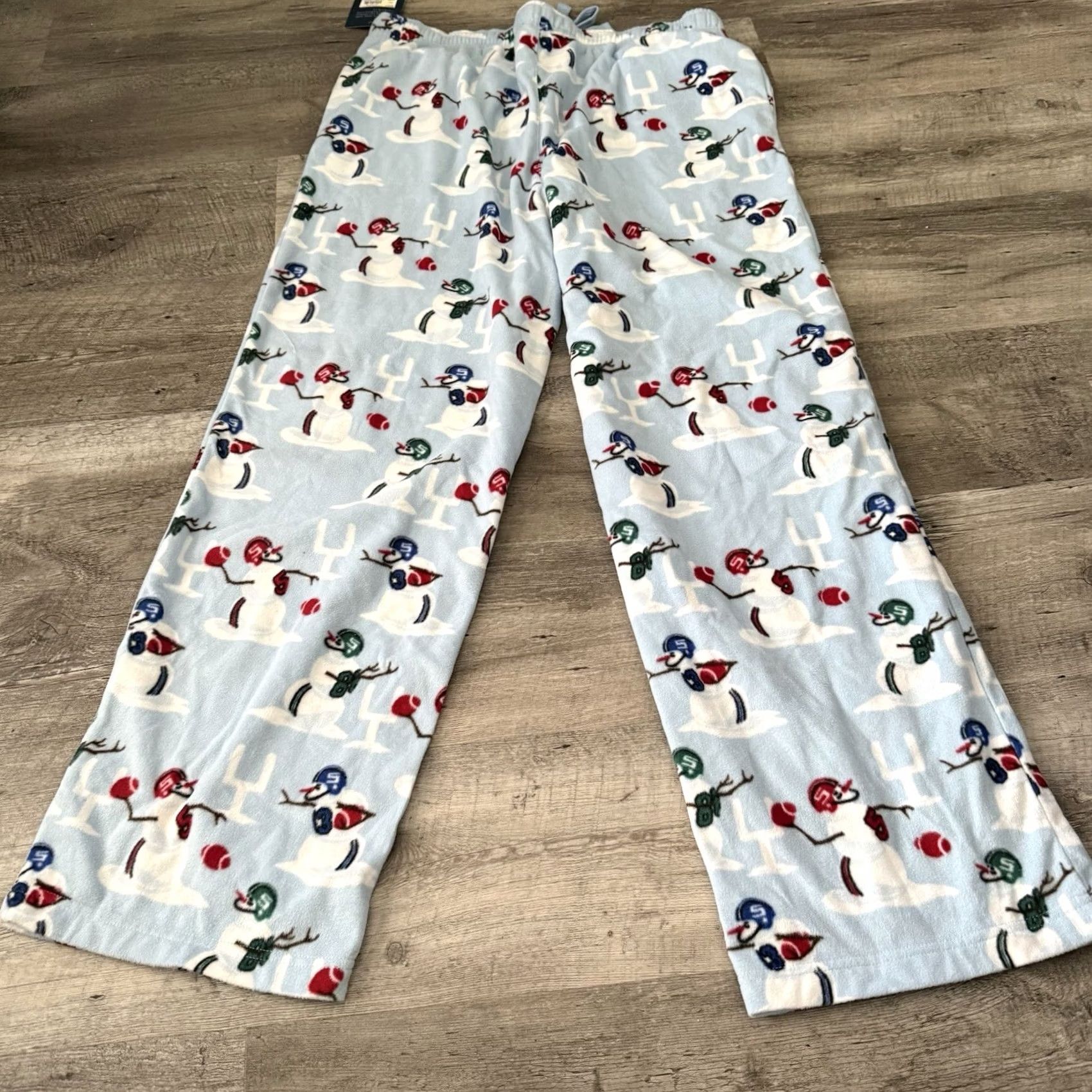 Croft & Barrow Croft & Barrow Fleece Pants Mens Large Football Snowmen Cozy Warm Lounge NEW Size US 33 - 5 Thumbnail