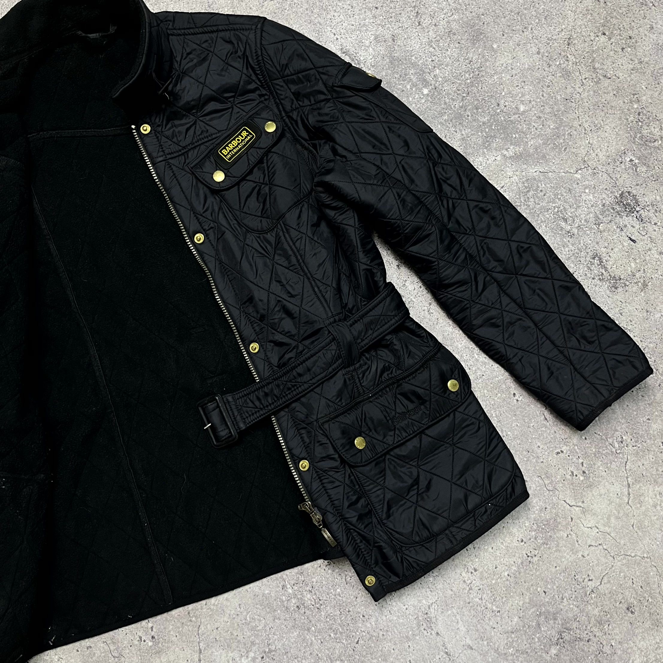 Barbour Barbour Quilted Womens Pockets Belted Jacket Size M EU 46 Size M / US 6-8 / IT 42-44 - 6 Thumbnail