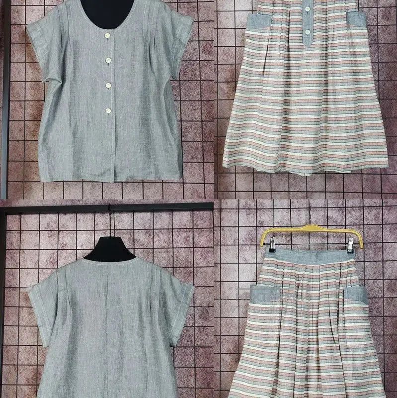 Givenchy Givenchy Gray Linen Short Sleeve Cardigan . Size M / US 6-8 / IT 42-44 - 2 Thumbnail