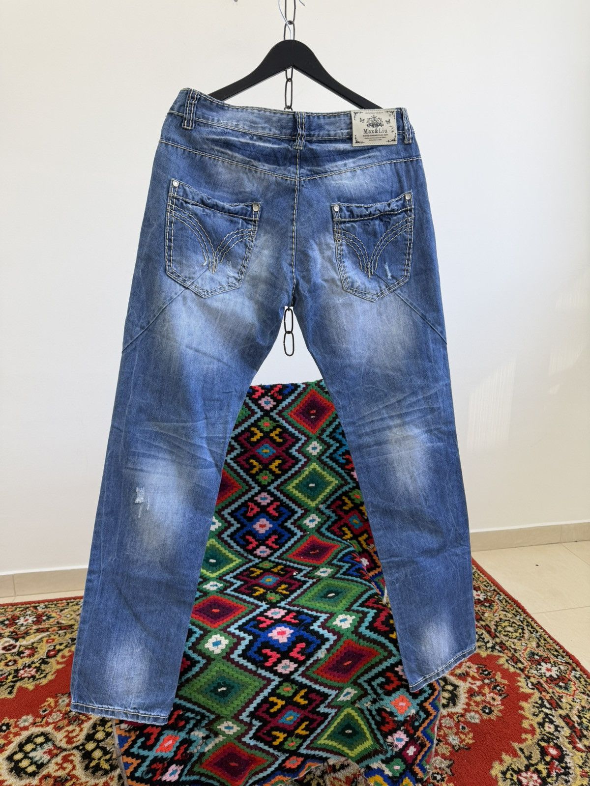 Hedi Slimane Vintage Dior Hedi Slimane Style Washed Denim Jeans Size US 32 / EU 48 - 1 Thumbnail