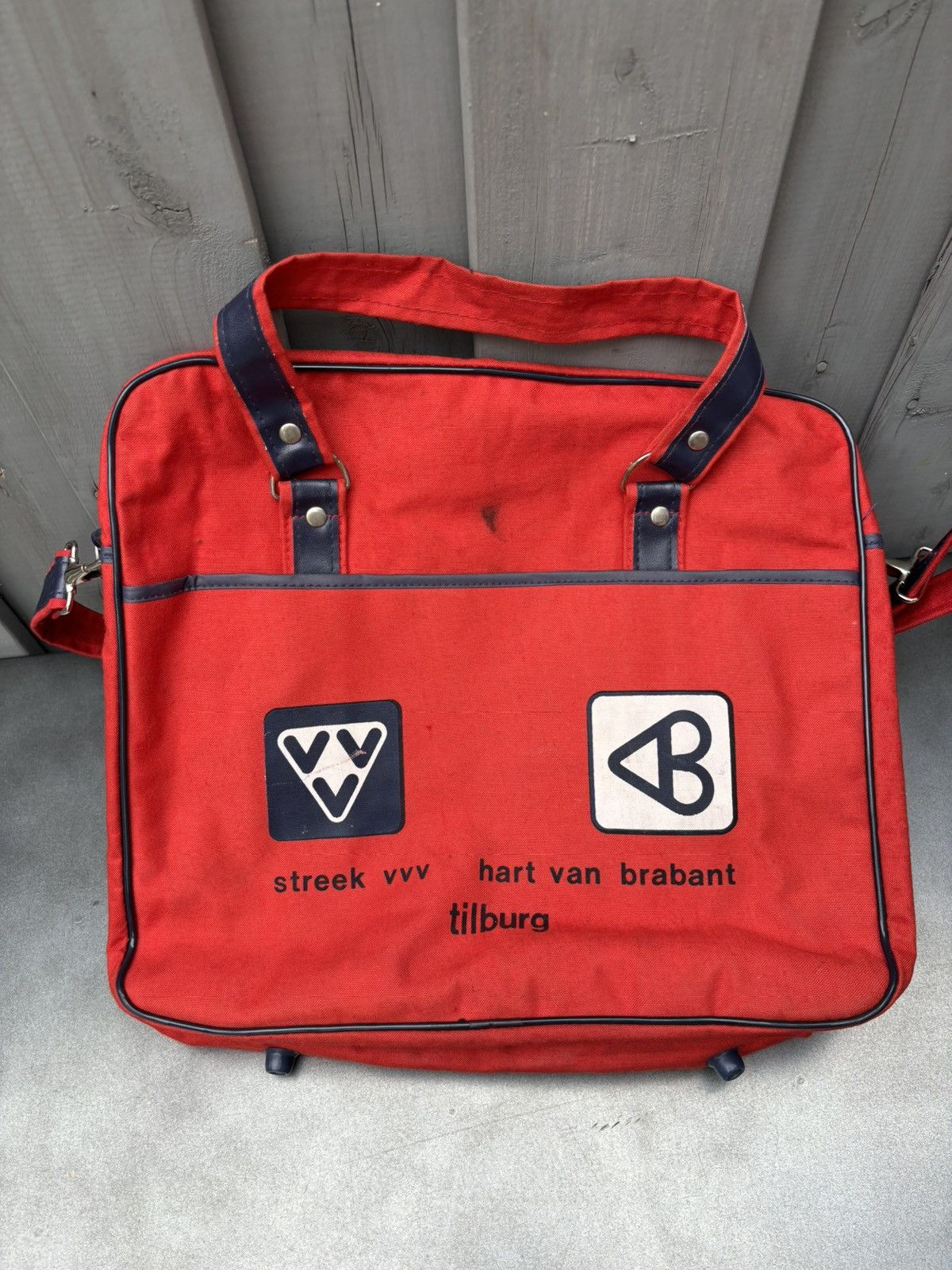 Vintage 1970s Vintage Messenger Bag Tilburg Netherlands Tourism VVV Size ONE SIZE - 12 Thumbnail