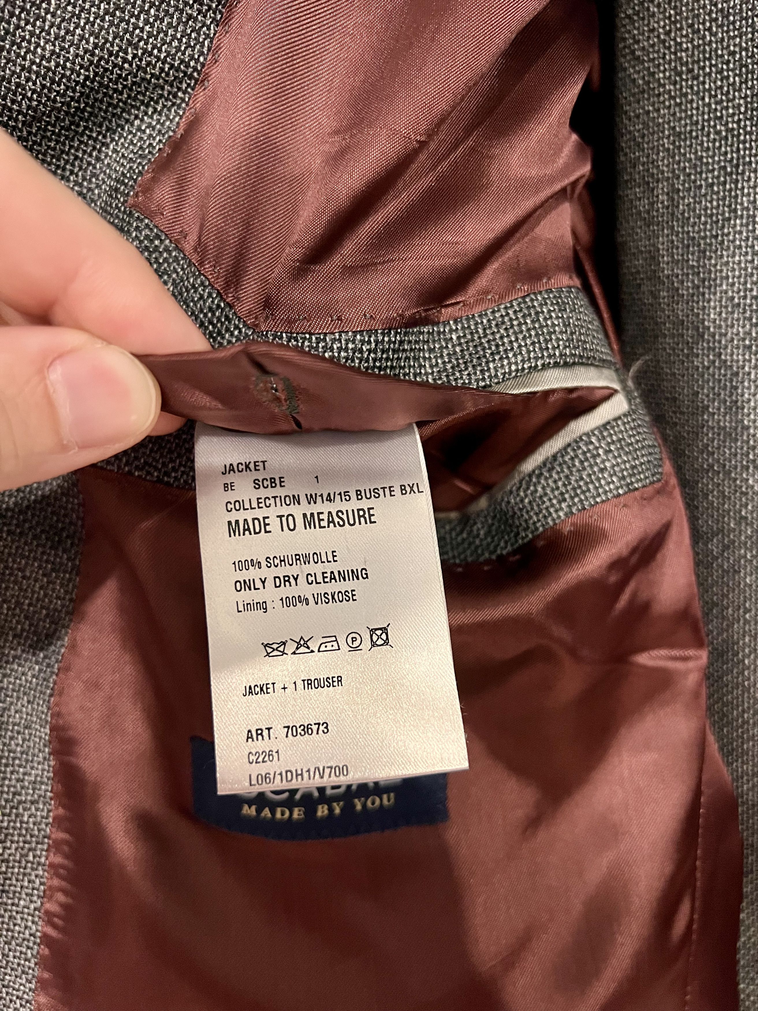 SCABAL Scabal Bespoke made in Germany wool suit Size 50R - 7 Thumbnail