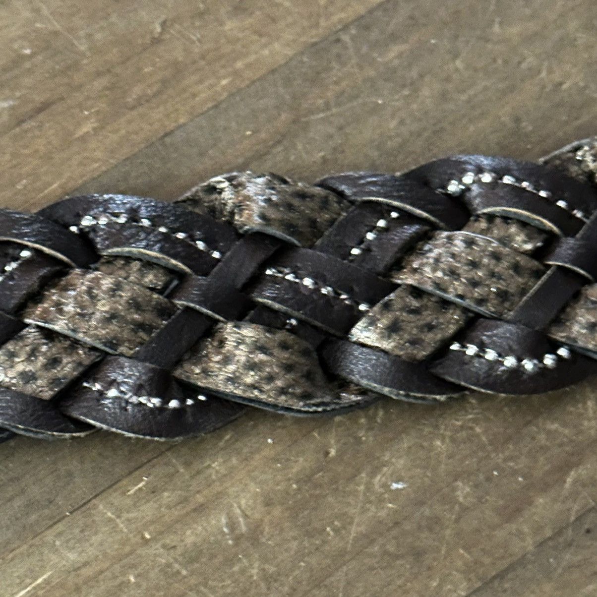 Other Reversible braided leather belt Size ONE SIZE - 4 Thumbnail