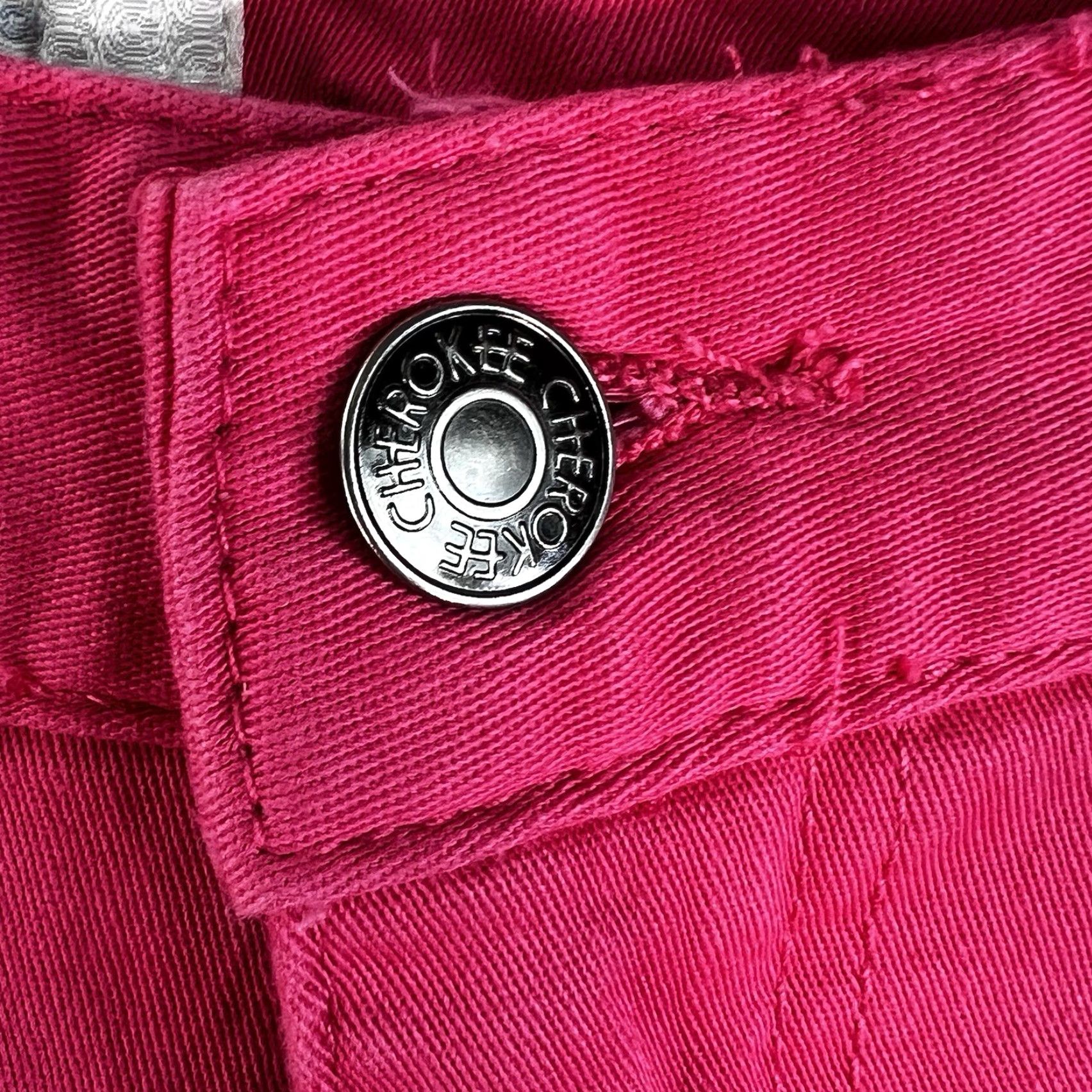 Cherokee VINTAGE Cherokee Jeans Womens 18 Pink 36X31 Straight Stretch 5-Pocket Logo Zipper Button VTG Y2K Denim Shapewear? Size 40" / US 18 - 5 Thumbnail