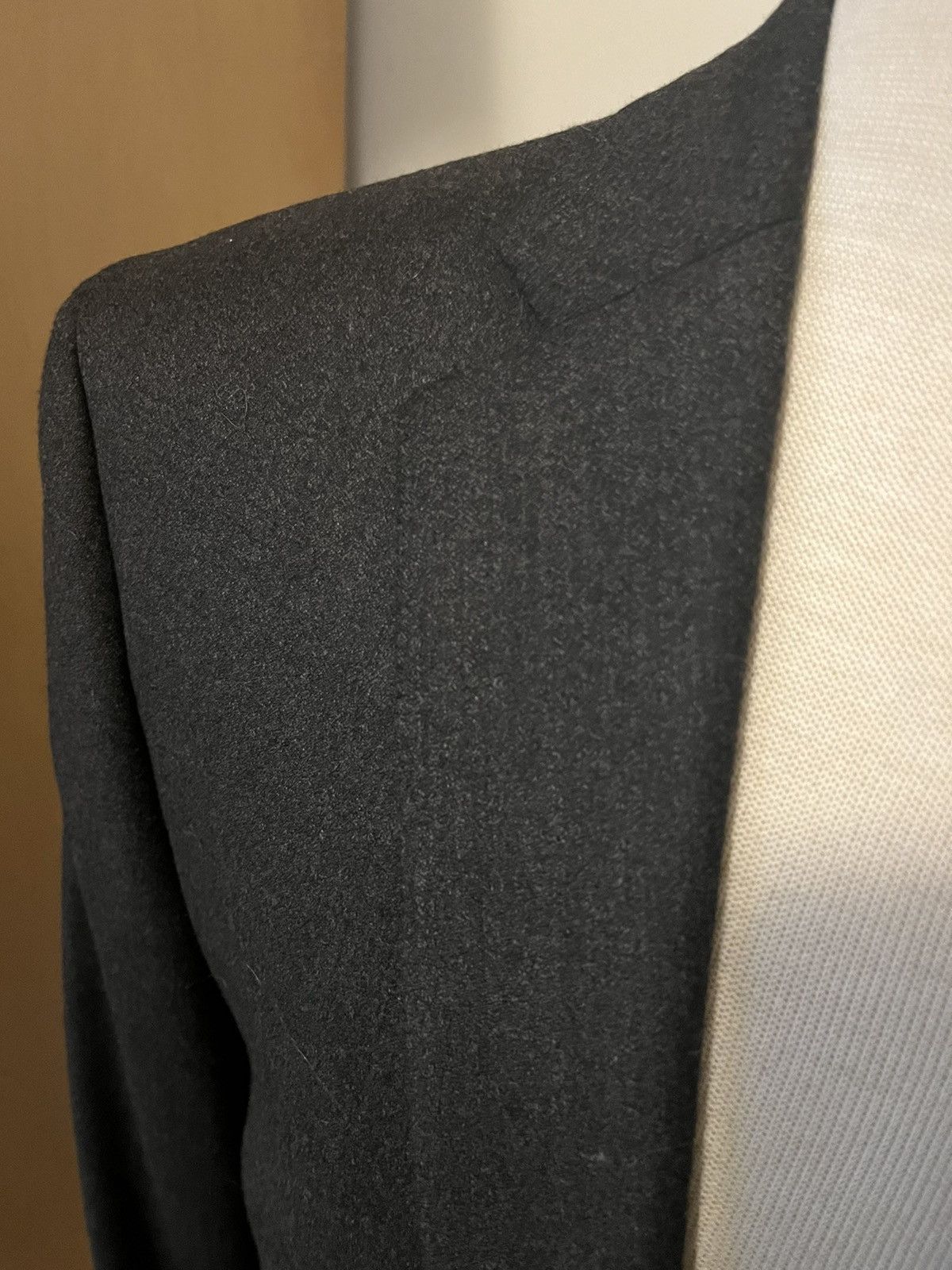 Calvin Klein Calvin Klein Gray Flannel Suit 100% Wool 2-Piece 40L Size 40L - 7 Thumbnail