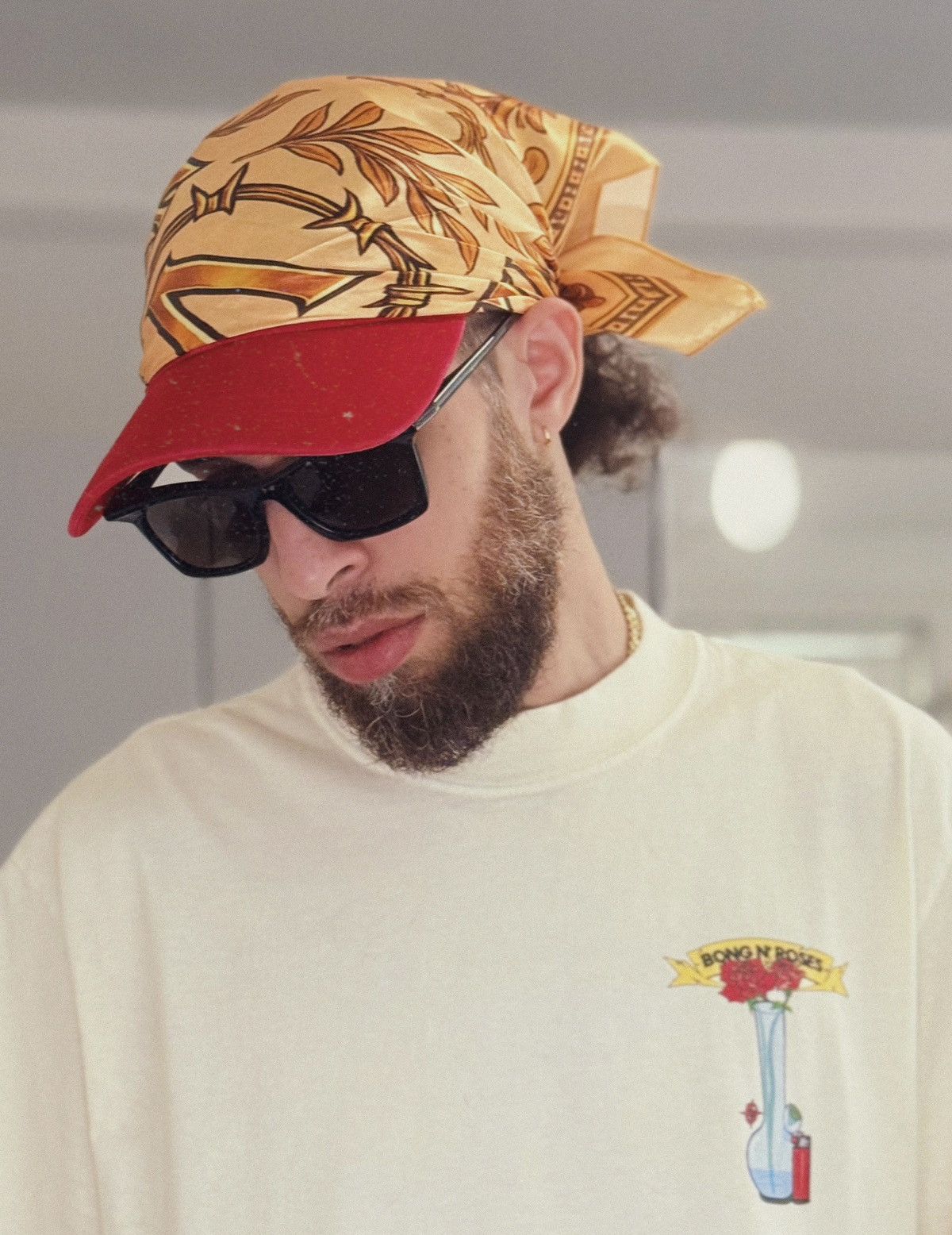 Other VILLANOS NYC “THORN OF GOLD” SILK BANDANA (LIMITED EDITION) Size ONE SIZE - 4 Thumbnail