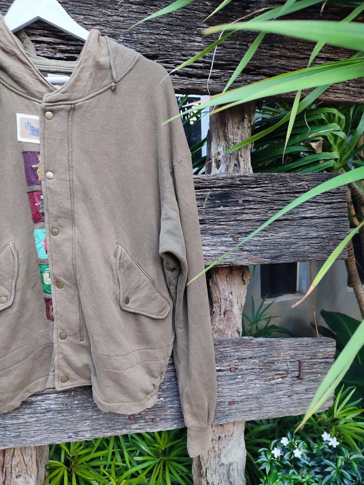 Karl Helmut Vintage Karl Helmut Olive Full-Zip Hoodie with Embroidery Size US M / EU 48-50 / 2 - 5 Thumbnail