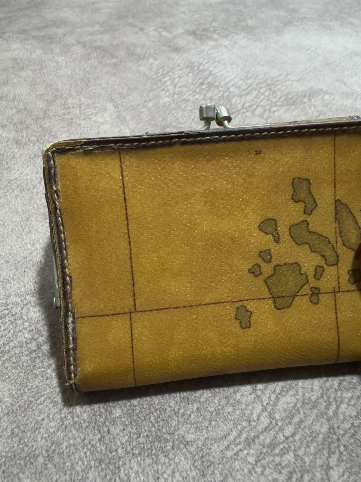 Alviero Martini 🇮🇹 Alviero Martini Leather Maps Bifold Wallet Size ONE SIZE - 4 Thumbnail