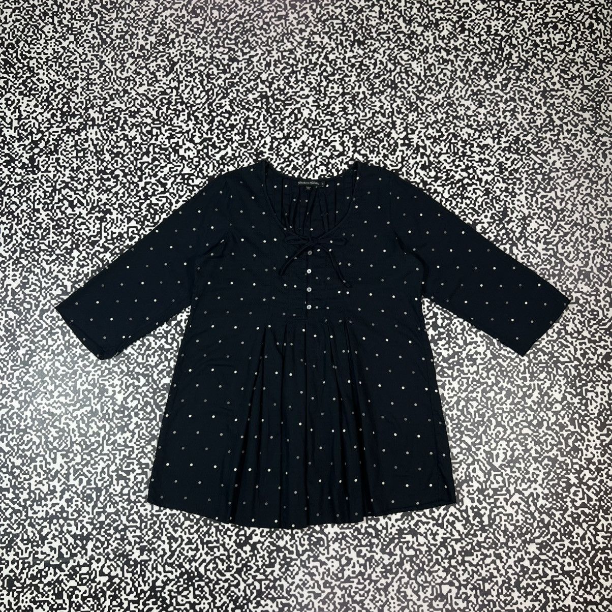 Gudrun Sjoden Vintage Y2K Gundrun Sjoden Polka Dot Retro Flared Mini Dress Size S / US 4 / IT 40 - 4 Thumbnail