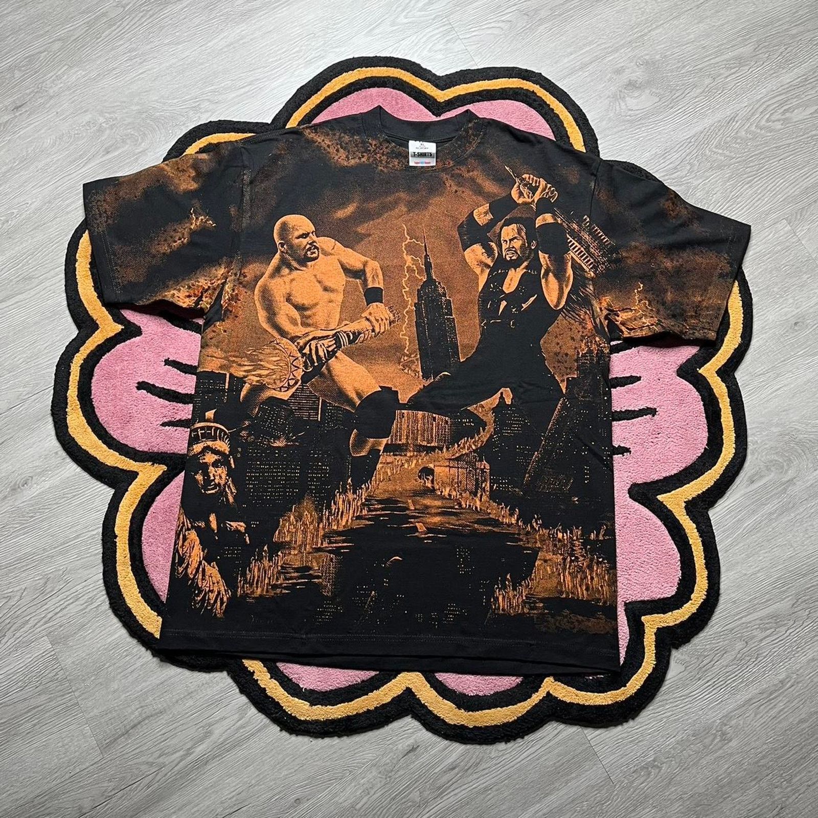 WWF Summerslam 1998 Stone Cold vs Undertaker AOP T-shirt XL