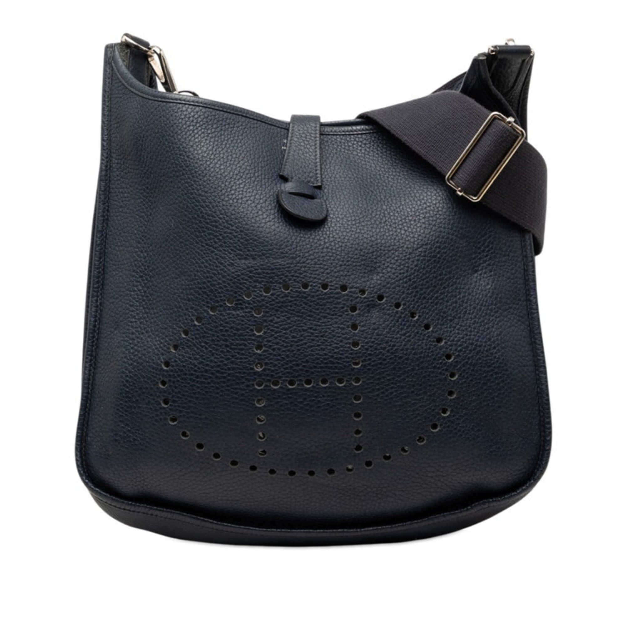 Hermes Hermes Evelyne 3 Trois GM Crossbody Shoulder Bag, Navy, Taurillon Clemence Leather, Women's HERMES Size ONE SIZE - 1 Thumbnail
