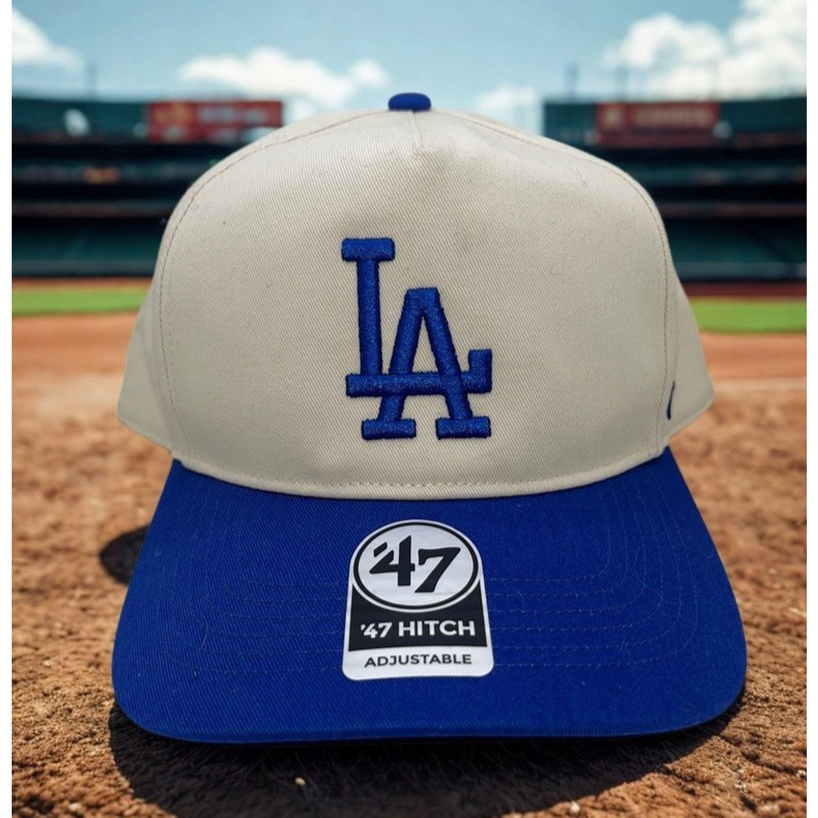 47 Los Angeles Dodgers 47 Brand Hitch Two Tone Snapback Hat NWT Size ONE SIZE - 2 Thumbnail