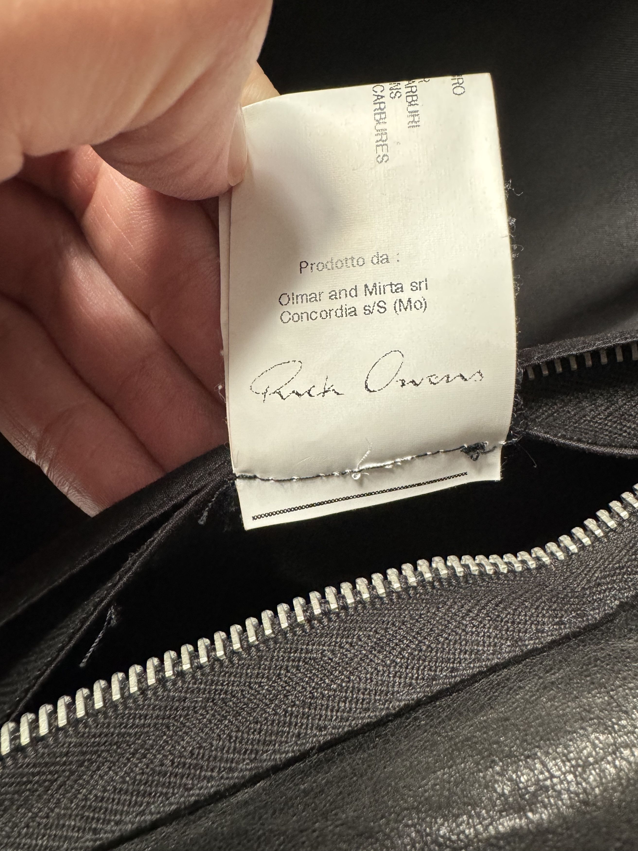 Rick Owens Rick Owens leather jacket,SIZE -S WORN TWO, THREE TIMES Size US S / EU 44-46 / 1 - 19 Thumbnail