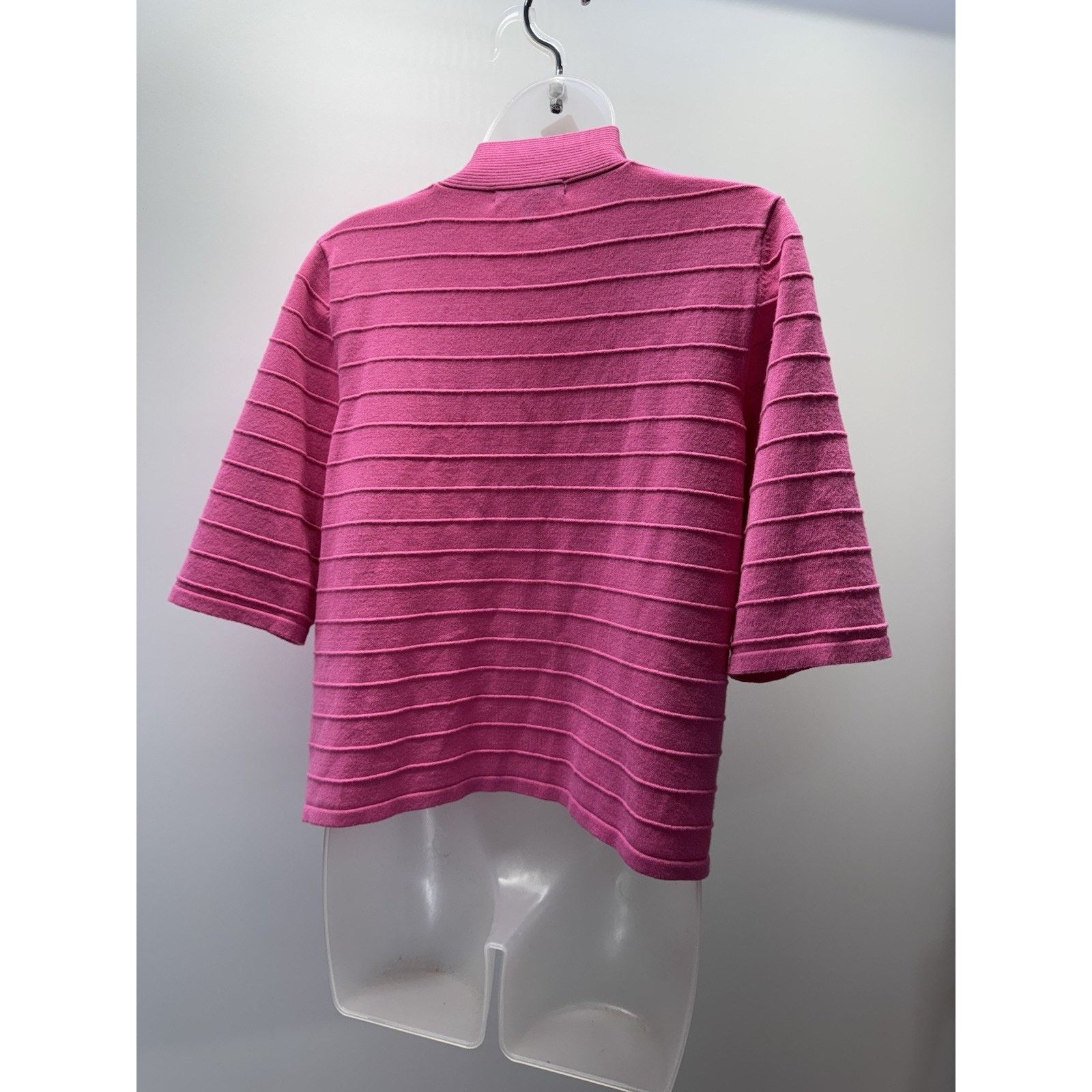 Other Cable & Gauge Cardigan Sweater Women’s L Pink Cropped Size L / US 10 / IT 46 - 2 Thumbnail