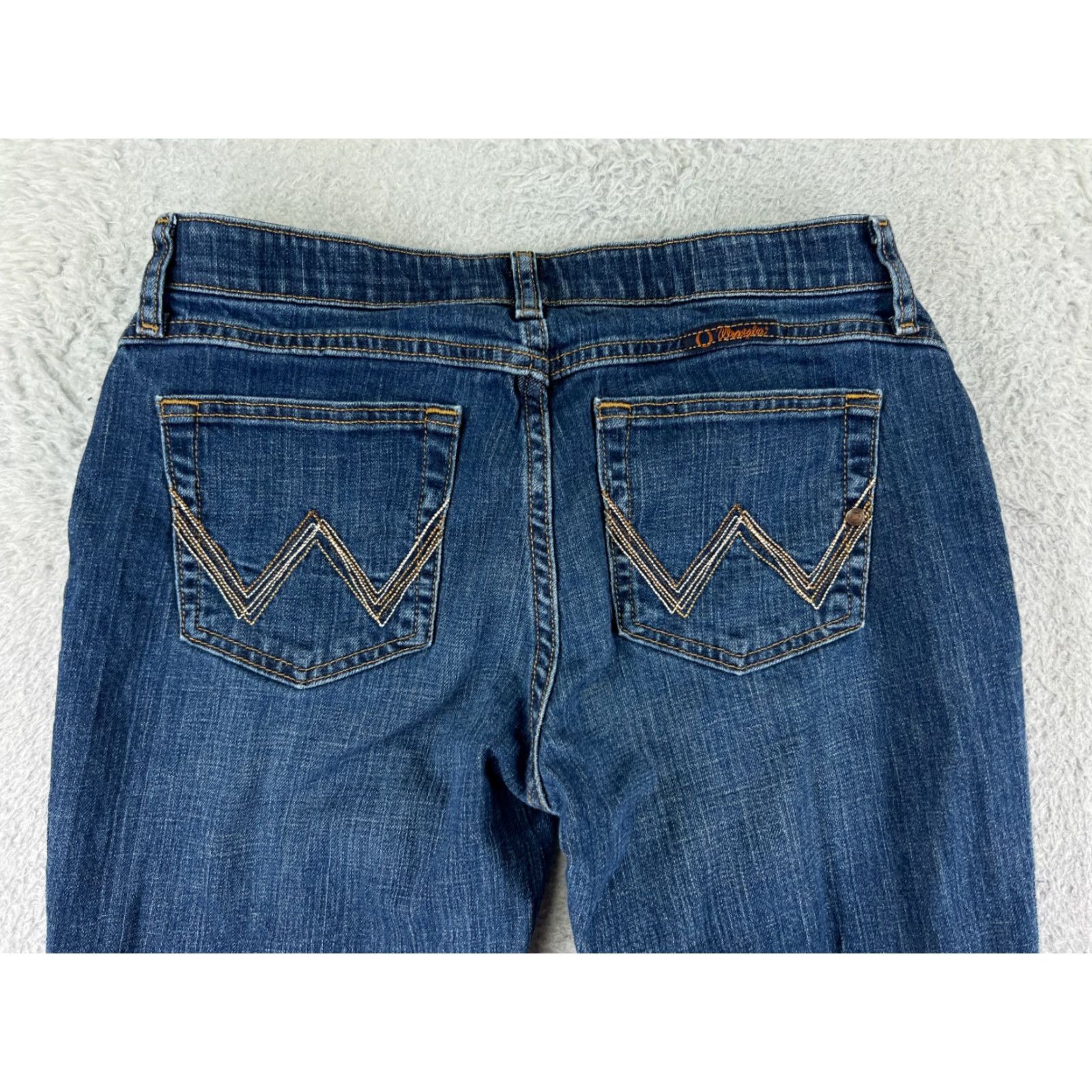 Wrangler Wrangler Women's Denim Jeans Bootcut Medium Wash 28W Vintage 2000s Classic Cotton Size 30" / US 8 / IT 44 - 3 Thumbnail
