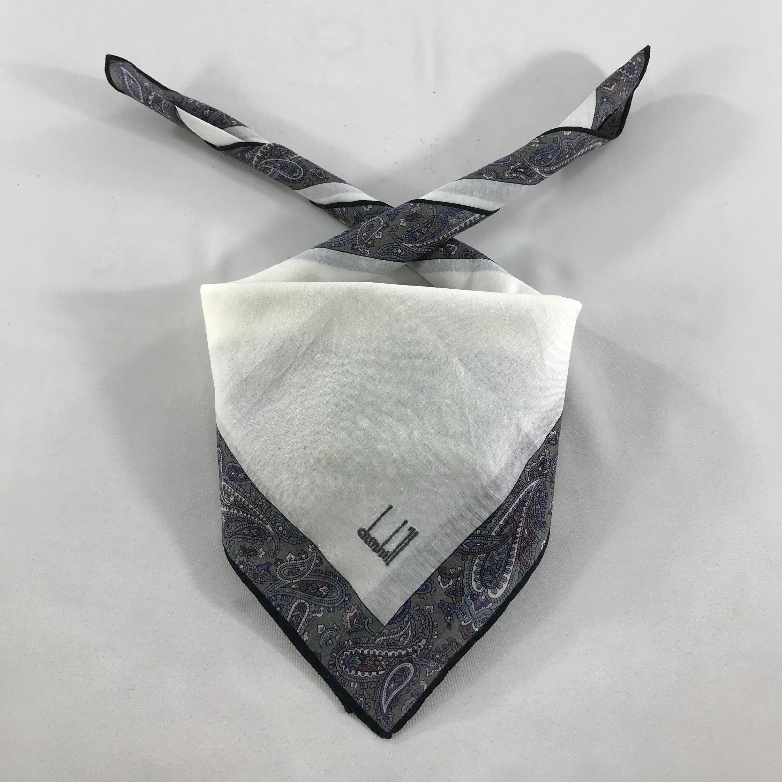 Alfred Dunhill × Vintage Dunhill Bandana / Handkerchief / Neckerchief - S1255 Size ONE SIZE - 3 Thumbnail