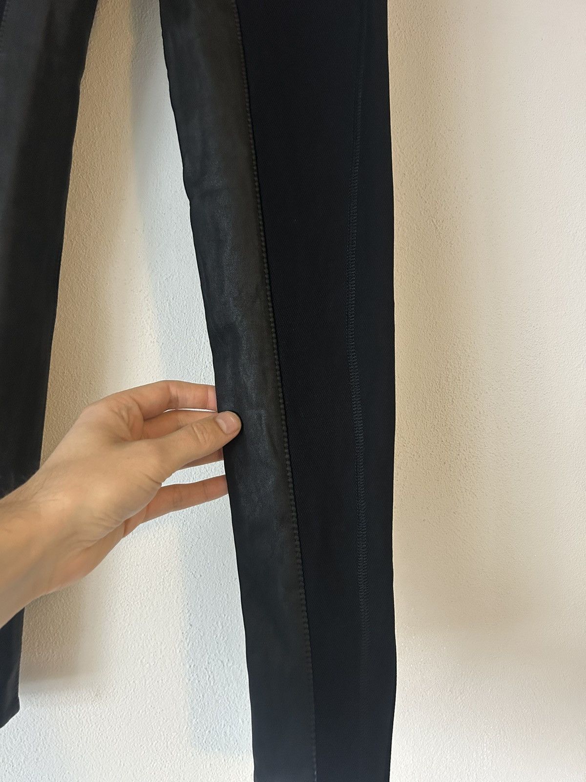 Gucci Gucci Black Pants with Leather Panels – Size 38 Size 26" / US 2 / IT 38 - 3 Thumbnail