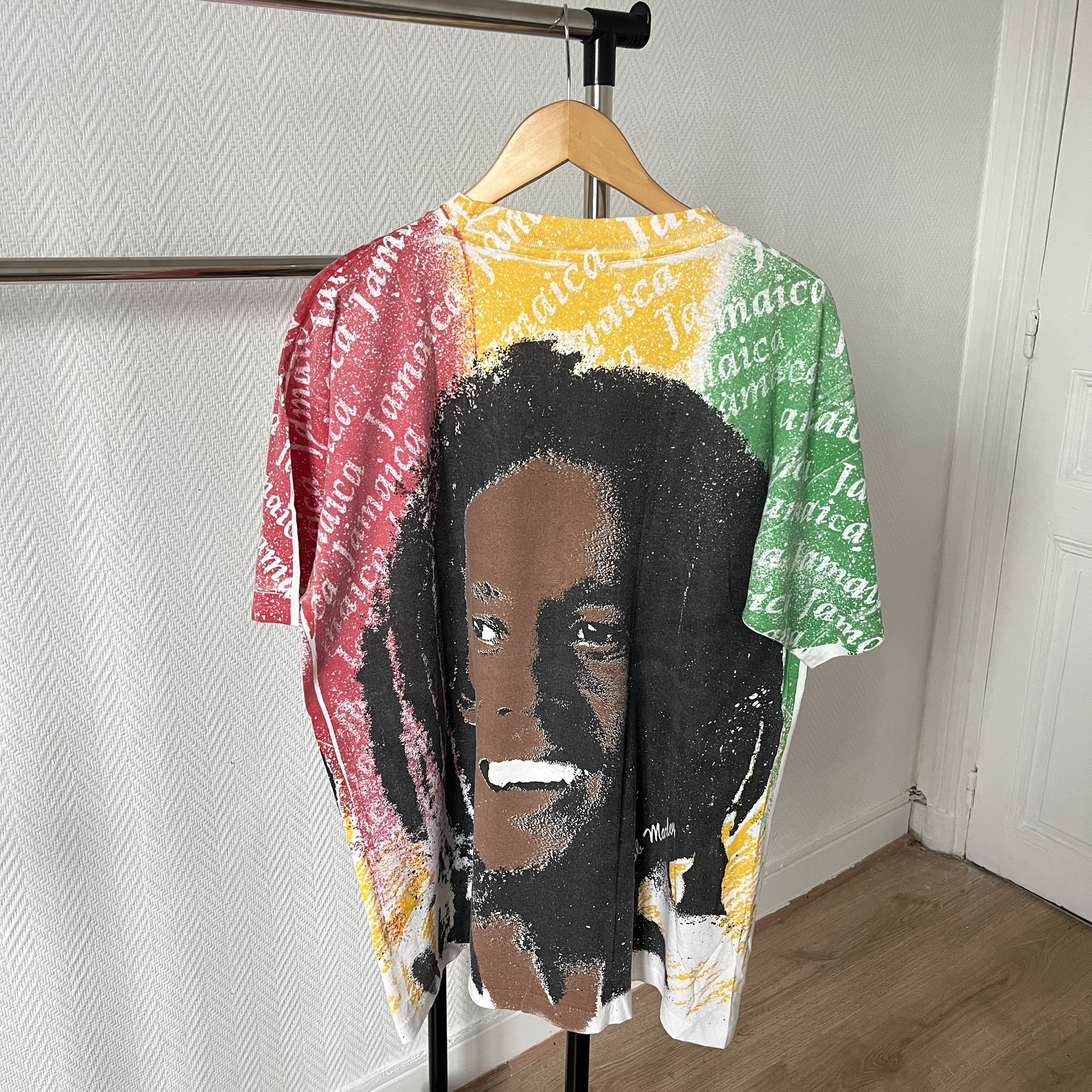 Band Tees Rare Early 90s Bob Marley AOP T Shirt Size US L / EU 52-54 / 3 - 2 Thumbnail
