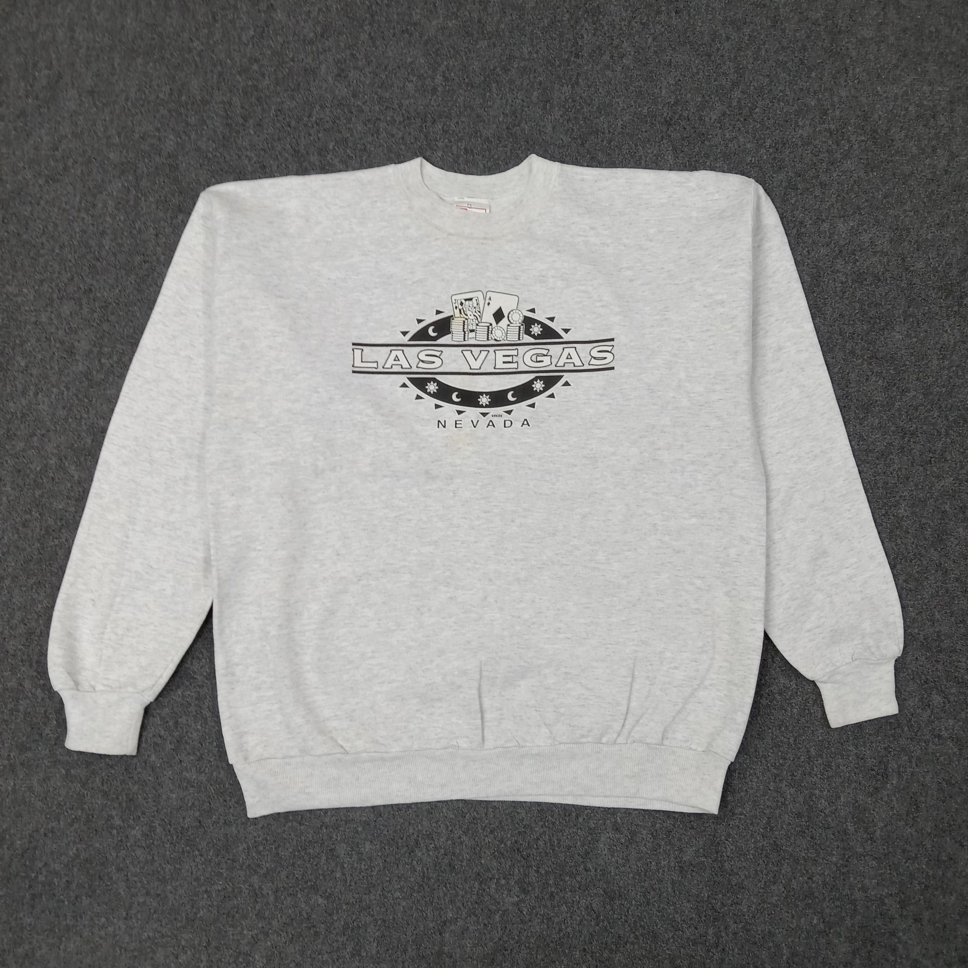 Vintage Las Vegas NEVADA American Casino Style Sweatshirt C225N22 Size US L / EU 52-54 / 3 - 1 Thumbnail