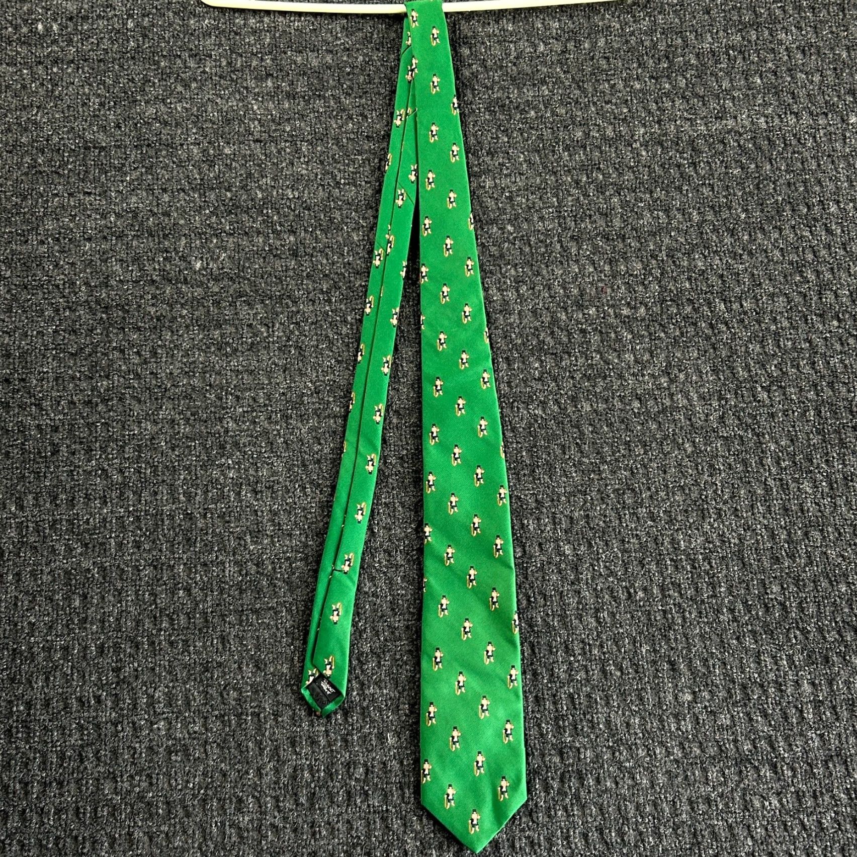 Robert Talbott VINTAGE Robert Talbott Tie Men One Size Green Leprechaun St Patricks Day Irish FAST SH Size ONE SIZE - 5 Thumbnail