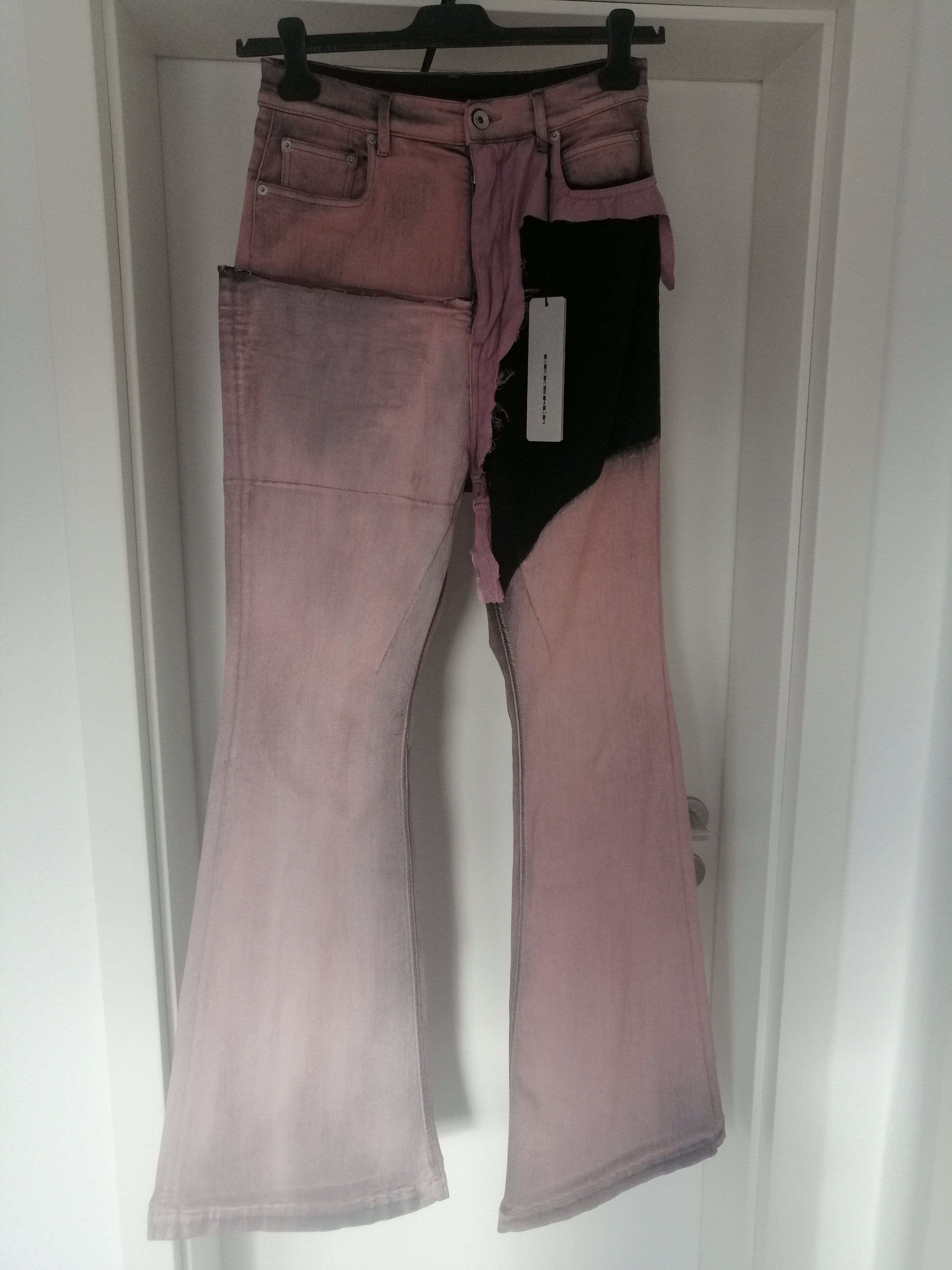 image of W31 - Rick Owens Drkshdw Bolan Bootcut Jeans 'faded Pink', Men's