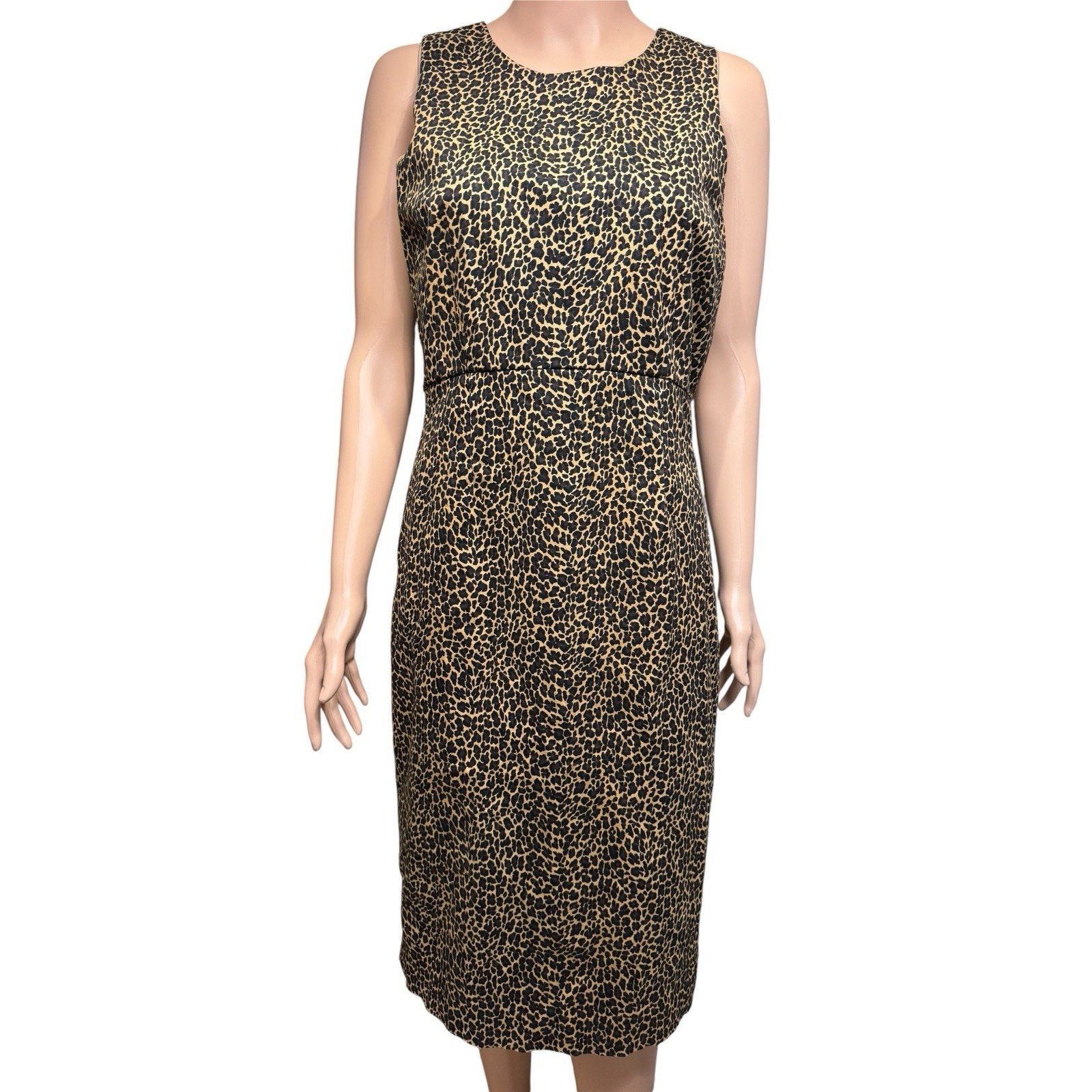 J.Crew J.Crew Leopard Print Sheath Dress – Size 6 Size M / US 6-8 / IT 42-44 - 1 Thumbnail