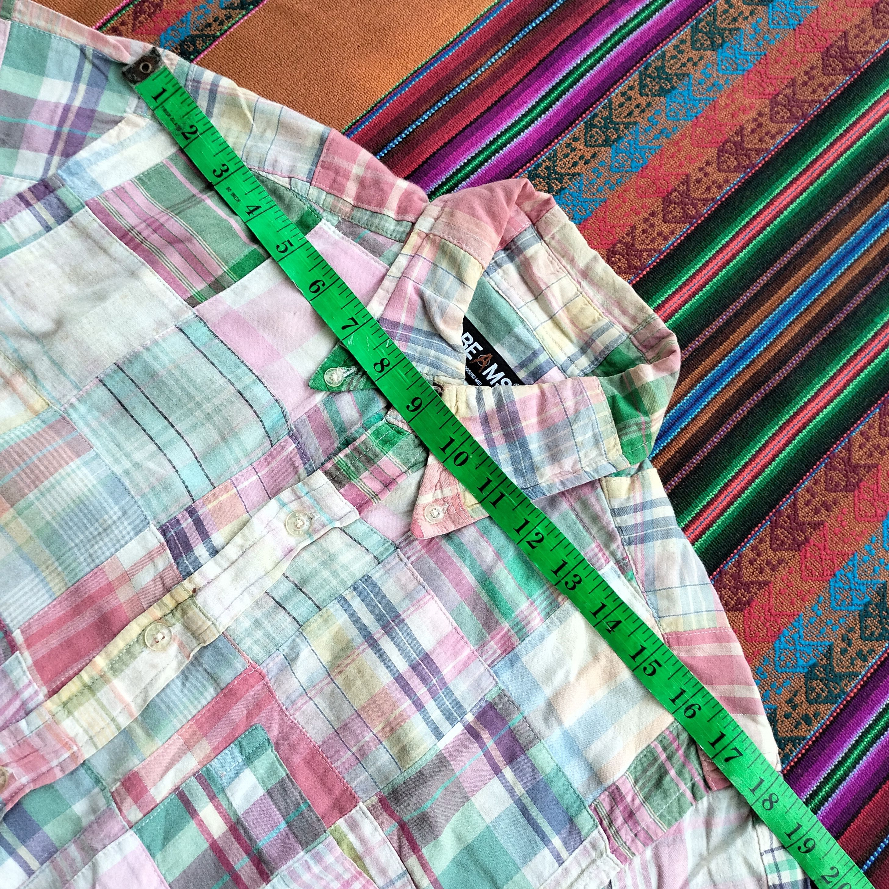 Beams Plus Beams plus patchwork ss shirt Size US S / EU 44-46 / 1 - 13 Thumbnail