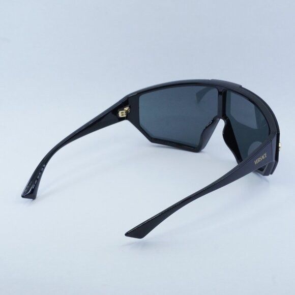 Versace Versace VE4461 GB1/87 Sunglasses Black Shield Frame Size ONE SIZE - 11 Thumbnail