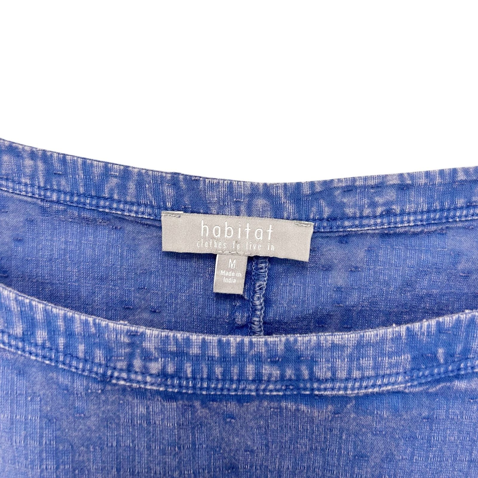 Habitat Habitat Blue Cotton Shirt Sz M Size M / US 6-8 / IT 42-44 - 2 Thumbnail