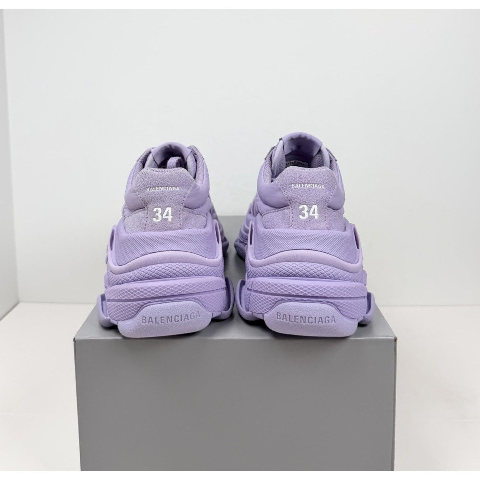Balenciaga Size 34EU/4W - Balenciaga Triple S Nylon Lilac Size US 4 / IT 34 - 4 Thumbnail