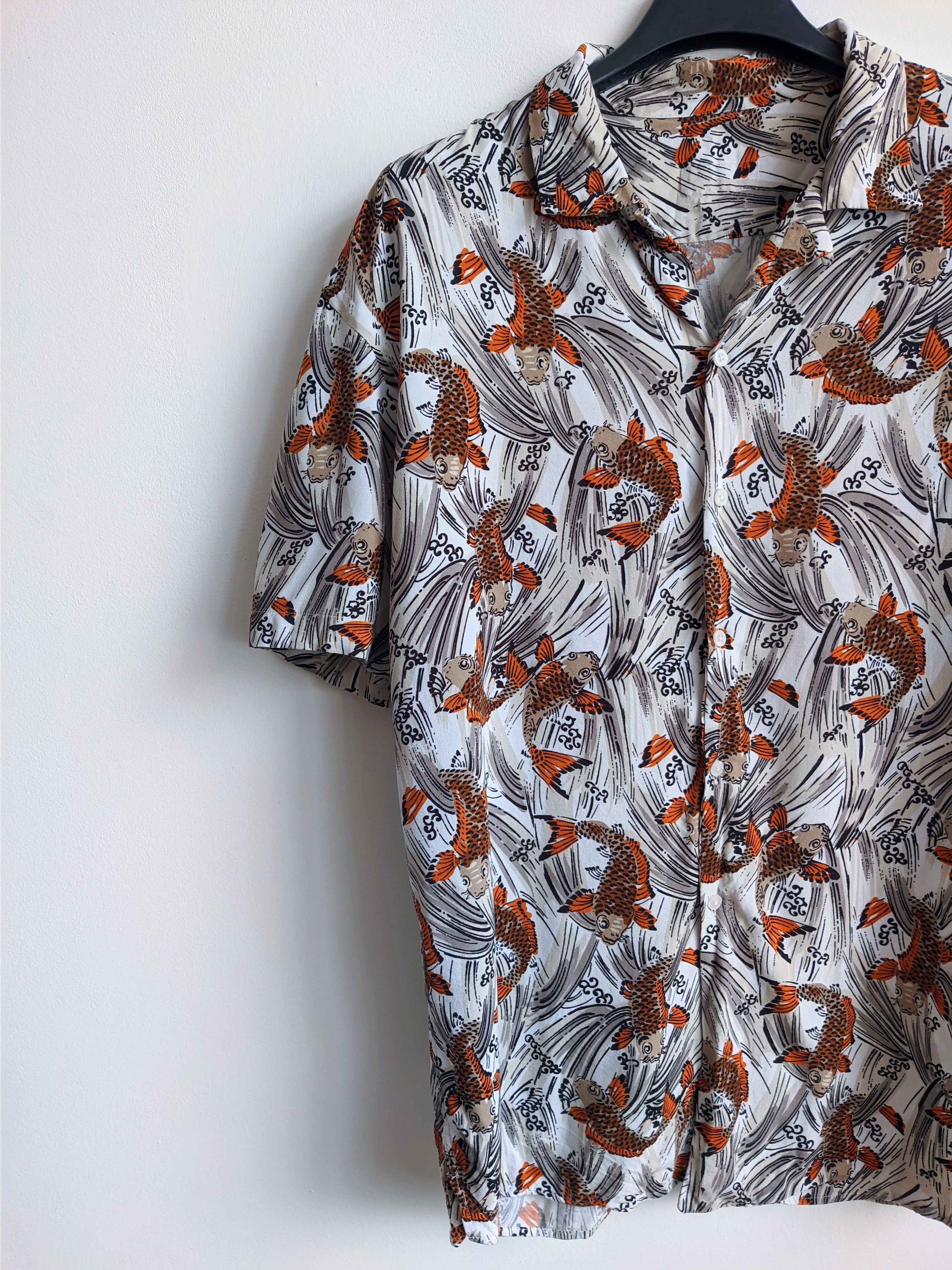 Japanese Brand Hawaiian shirt short sleeve carp japan Size US M / EU 48-50 / 2 - 2 Thumbnail