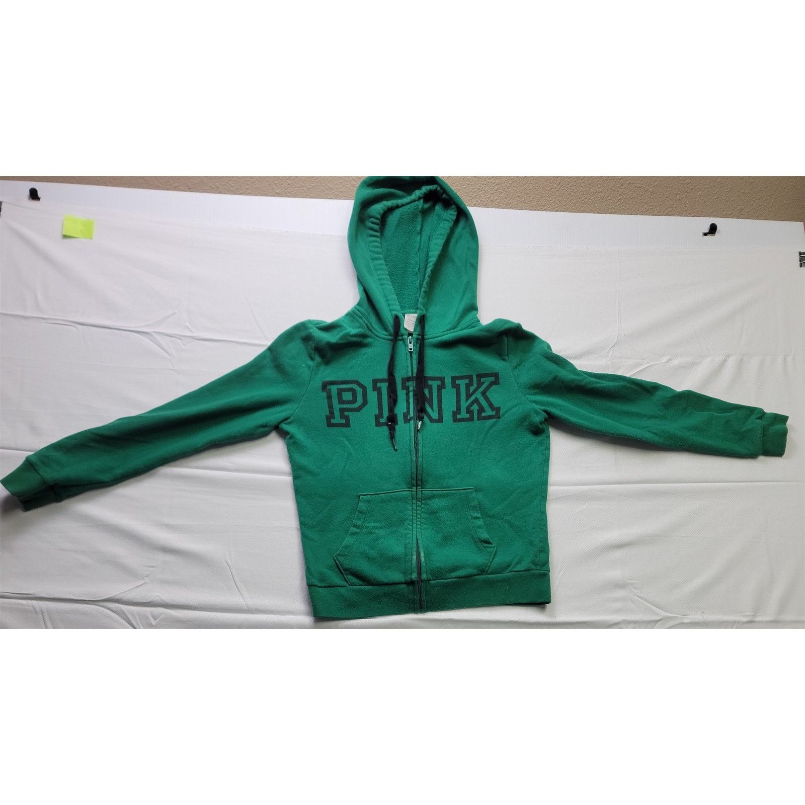 Pink Victoria Secret Pink Green Hoodie Sweatshirt S/P/CH/170/88A Size S / US 4 / IT 40 - 1 Thumbnail