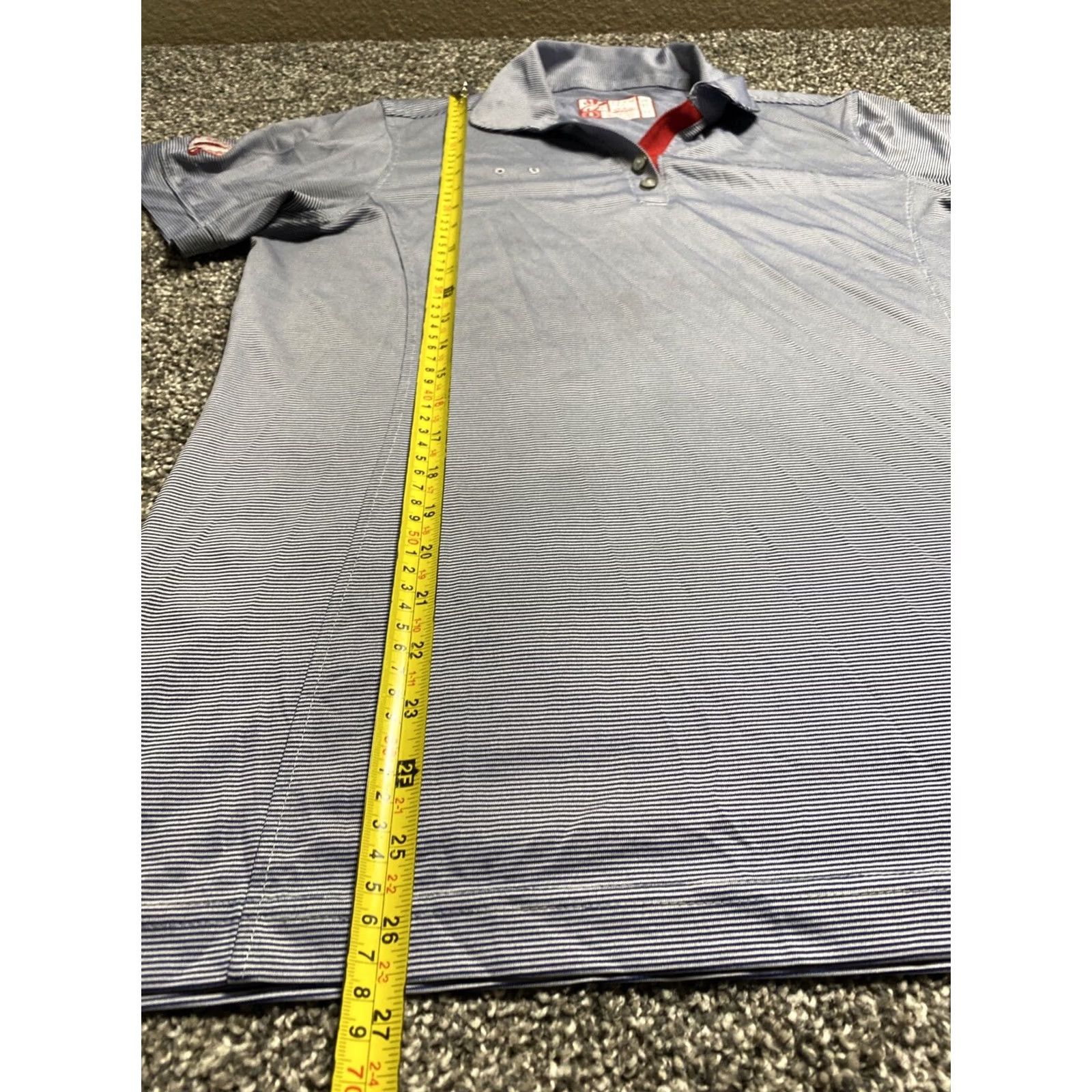 Vintage CHICKFILA Shirts Employee LOT OF 2 Gray Striped Womens Polo Uniform Oobe Large Size L / US 10 / IT 46 - 5 Thumbnail