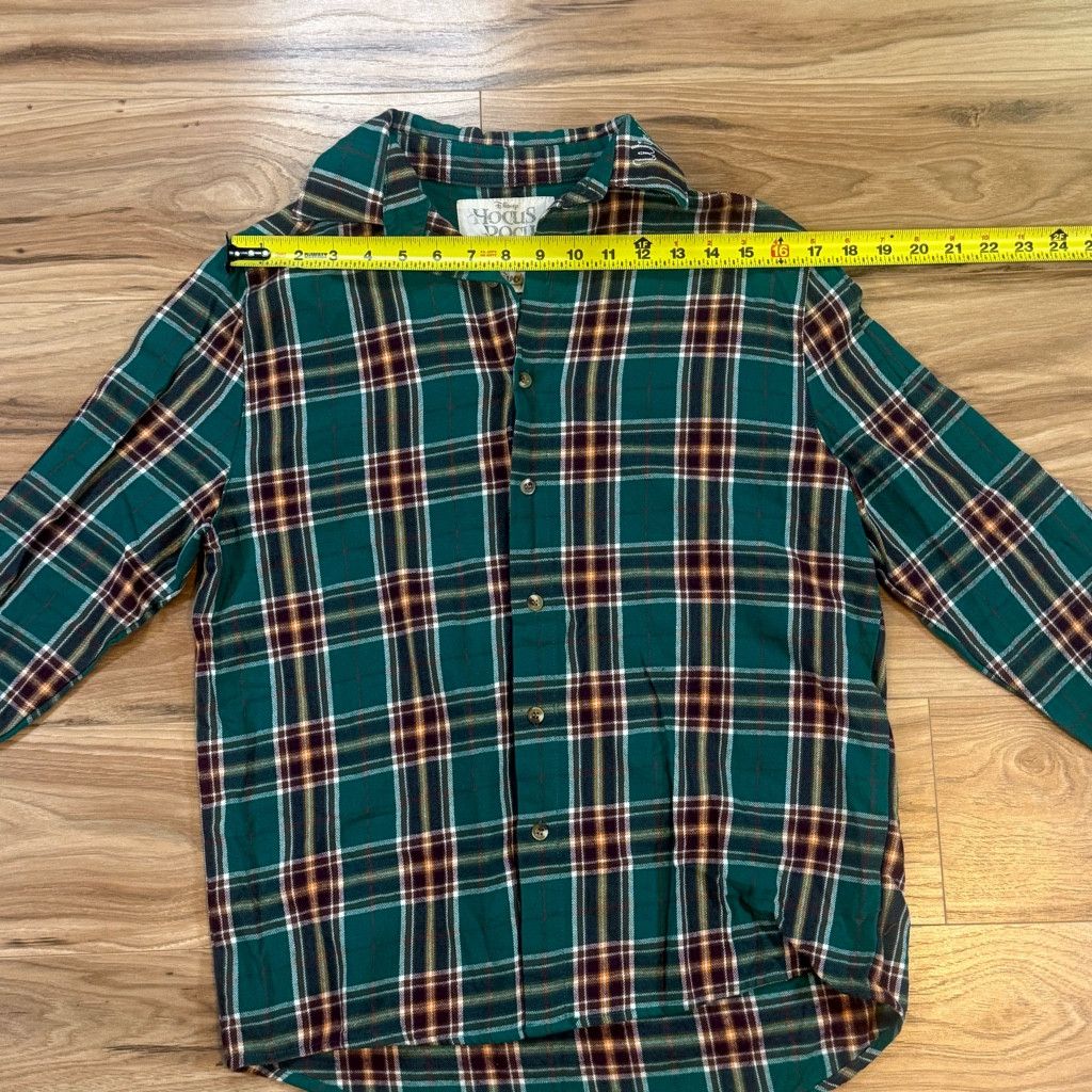 J Brand Disney Unisex M Hocus Pocus Plaid Flannel Shirt Size L / US 10 / IT 46 - 4 Thumbnail