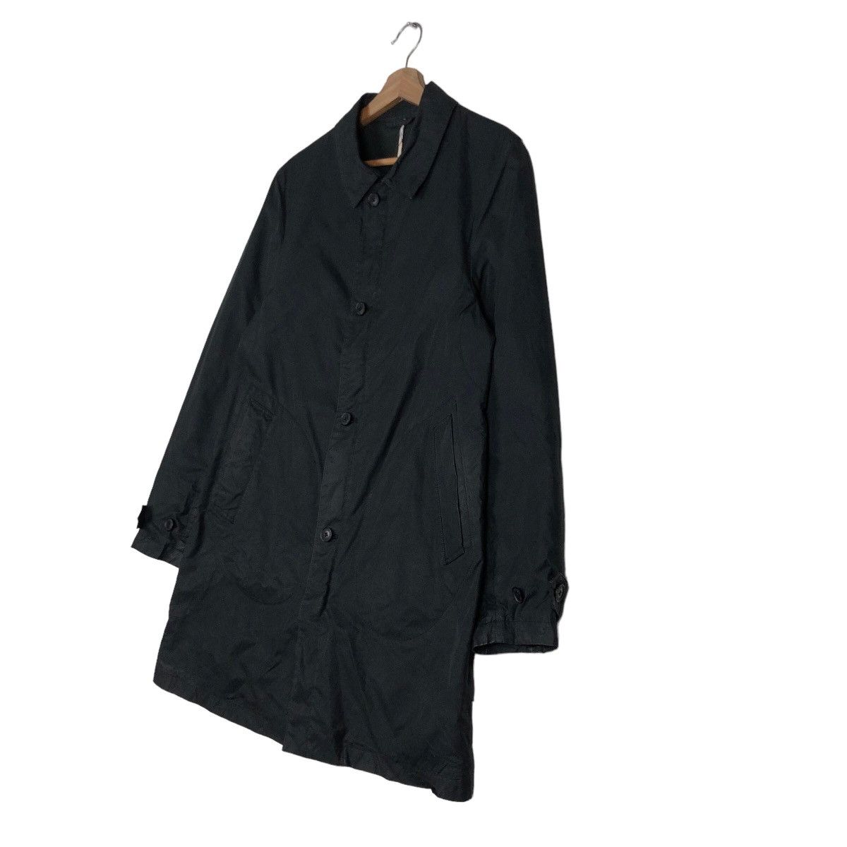 Burberry 🔥Rich Black Vintage Burberry Black Label Long Jacket Size US L / EU 52-54 / 3 - 2 Thumbnail