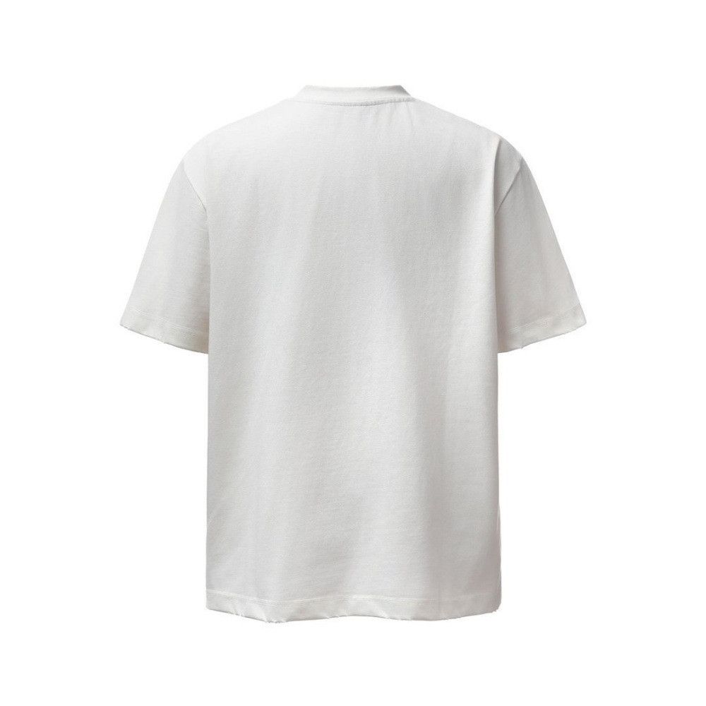 Japanese Brand Men's casual distressed portrait print loose T-shirt Size US M / EU 48-50 / 2 - 2 Thumbnail